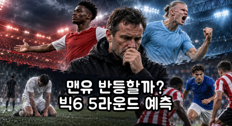 캐릭 감독 운명 걸린 풀럼전! 아스날·맨시티 5연승 도전…EPL 빅6 5라운드 예상