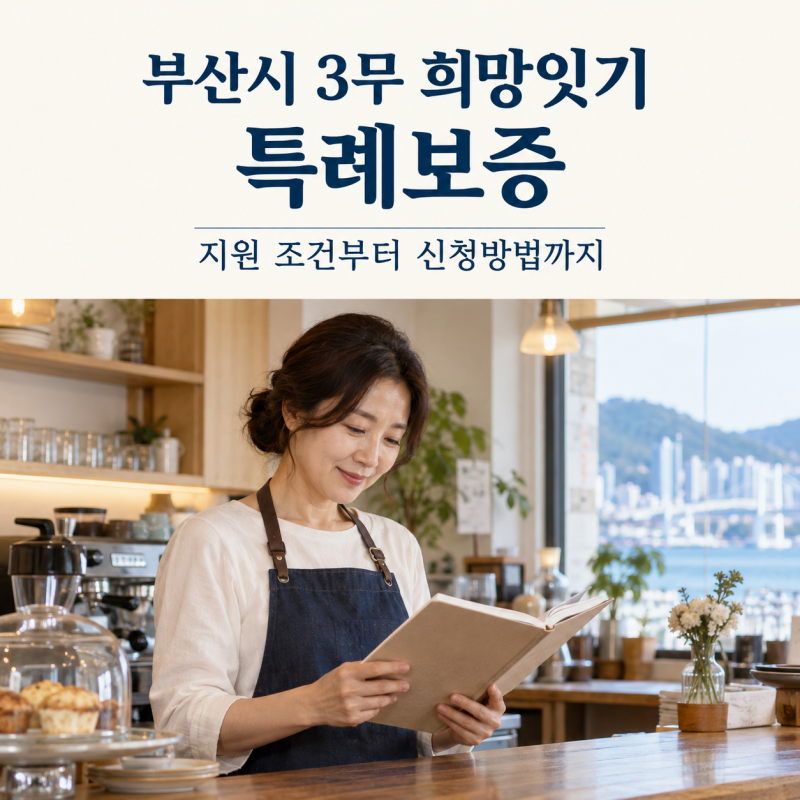 부산시 3무 희망잇기 특례보증, 최대 1천만원 조건과 신청방법