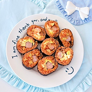 GS25 신상 불닭 치즈오믈렛김밥 후기, 맵찔이도 먹을만할까?