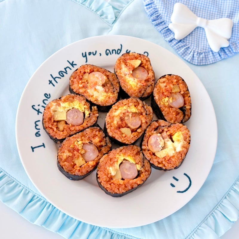GS25 신상 불닭 치즈오믈렛김밥 후기, 맵찔이도 먹을만할까?