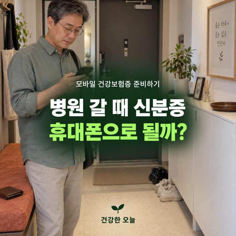 병원 갈 때 신분증 없으면? 모바일 건강보험증 미리 준비하는 법