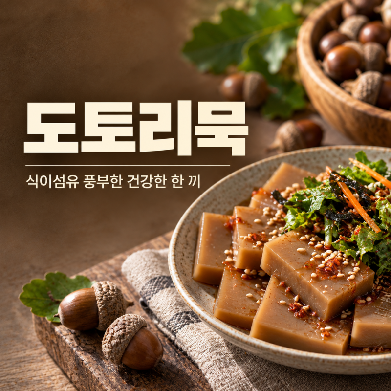 도토리묵 효능 7가지 칼로리 성분 만드는법 데치는법 보관법