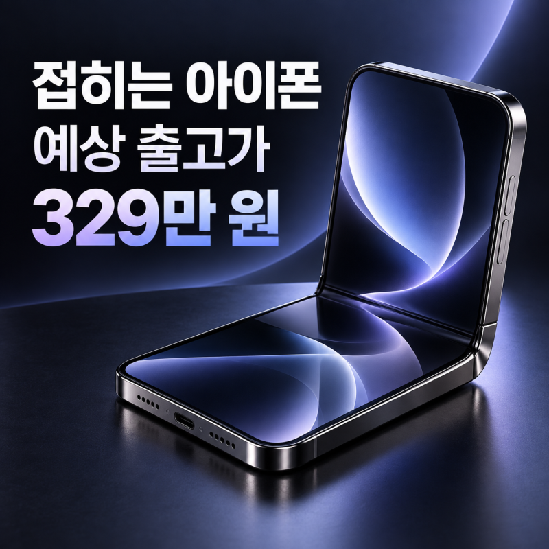 아이폰 폴더블 출고가 329만 원, 폴드8보다 101만 원 비싼 이유