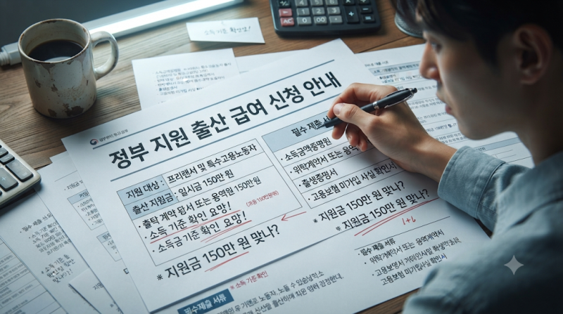 고용보험 미적용자 출산급여, 직접 신청해보니 150만원 이나 받았어요.