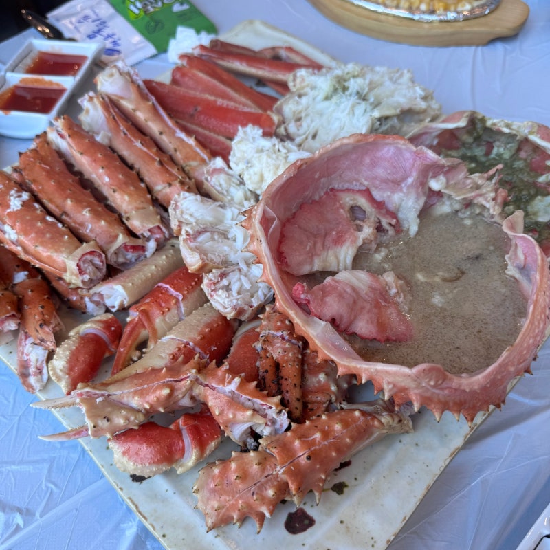 수율좋은 킹크랩 맛집 솔향대게 강릉본점