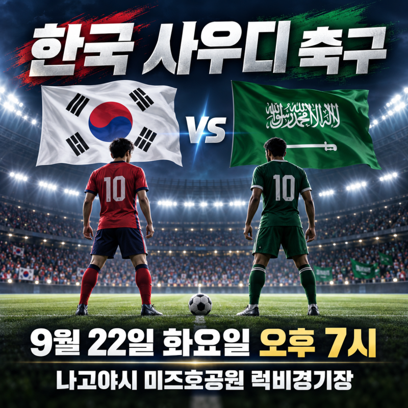 한국 사우디 축구 일정｜조 1위를 반드시 해야 하는 이유