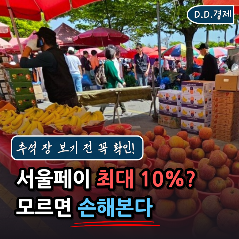 "최대 10% 할인?" 9월 서울사랑상품권 광역, 추석 전 서울페이 구매·사용처·사용법 체크