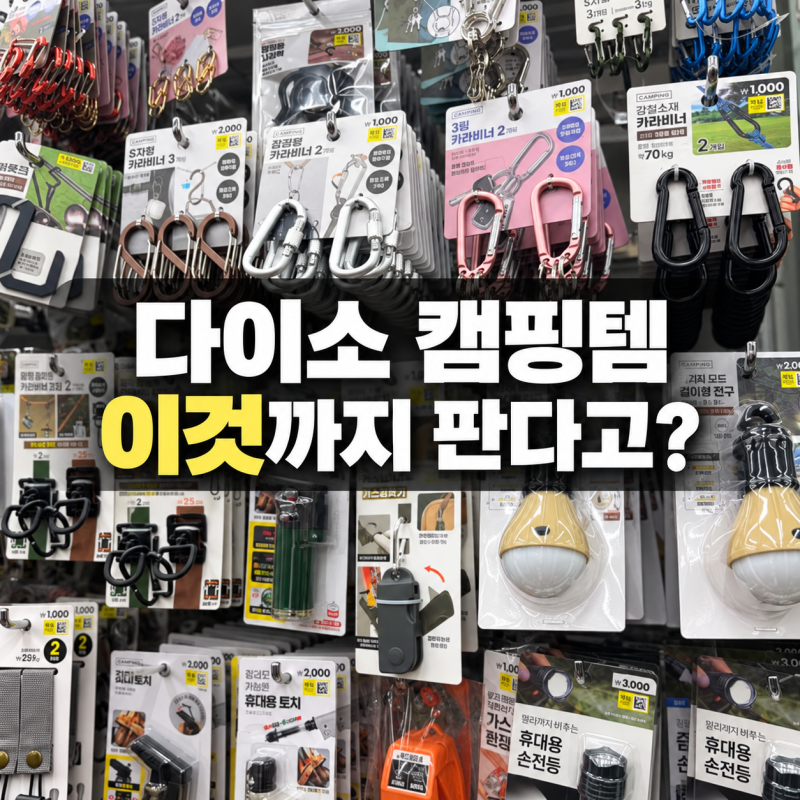 다이소 캠핑템, 3천 원에 ‘이것’까지 판다고?