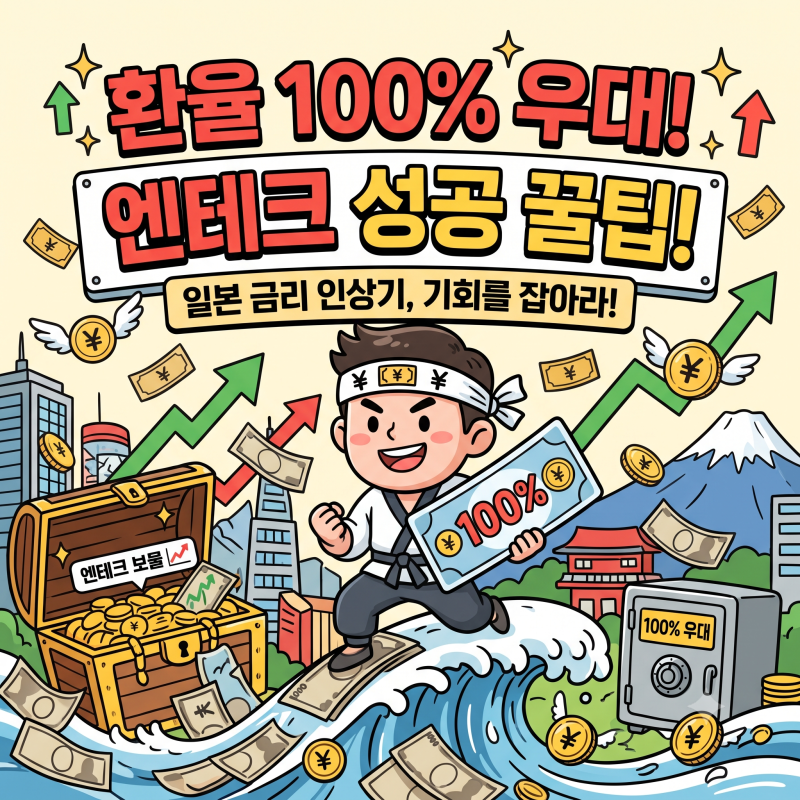 엔화 환율 100% 우대받고 일본 금리 인상기 엔테크 성공하는 법