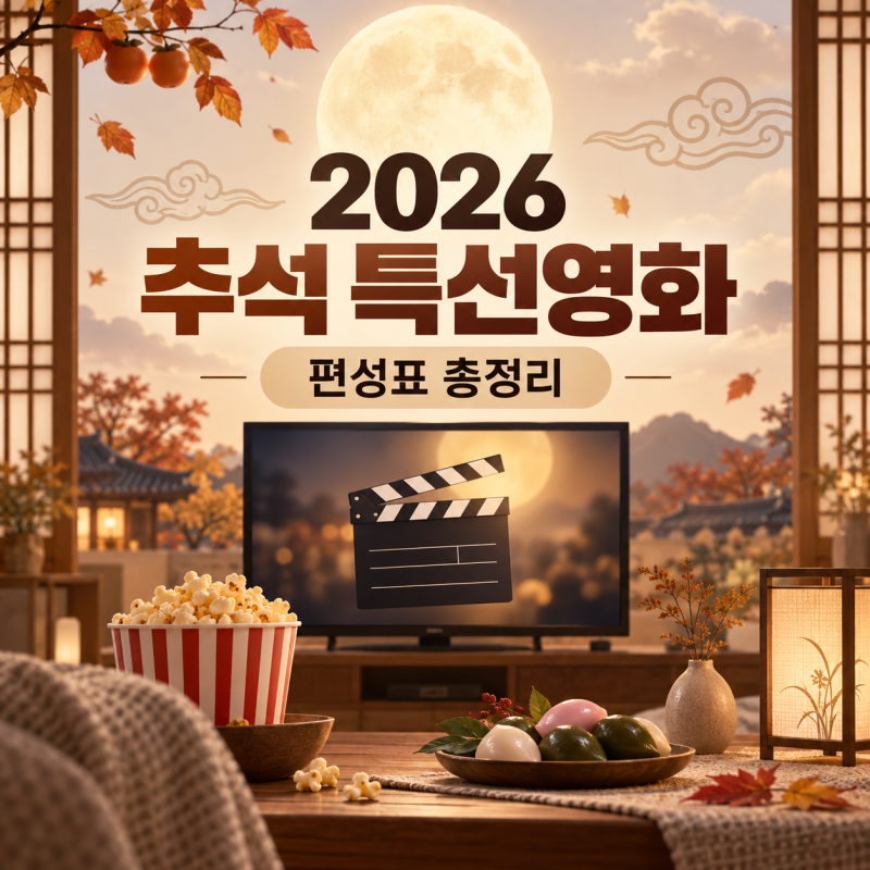 2026 추석 특선영화 편성표 SBS 왕과 사는 남자 방송시간 총정리