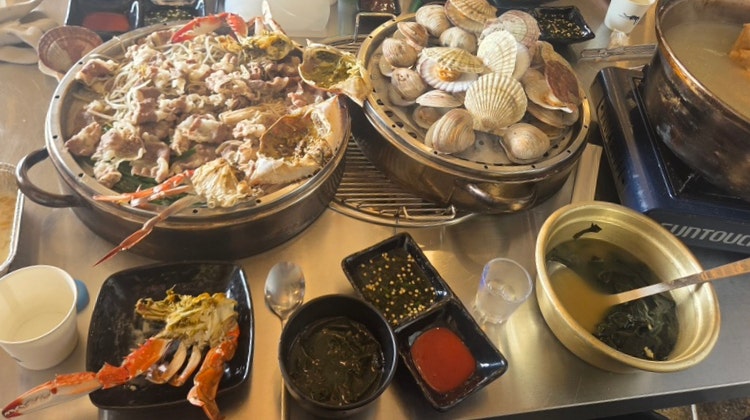 부산 해운대 조개구이 맛집 일조집 바다뷰 조개삼합찜