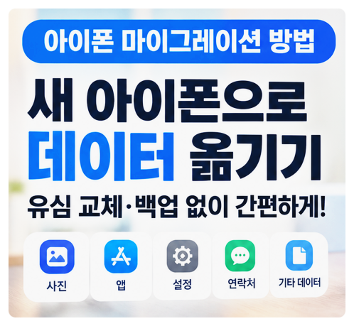 아이폰 마이그레이션 방법 총정리(+아이폰 데이터 옮기기와 오류 해결)