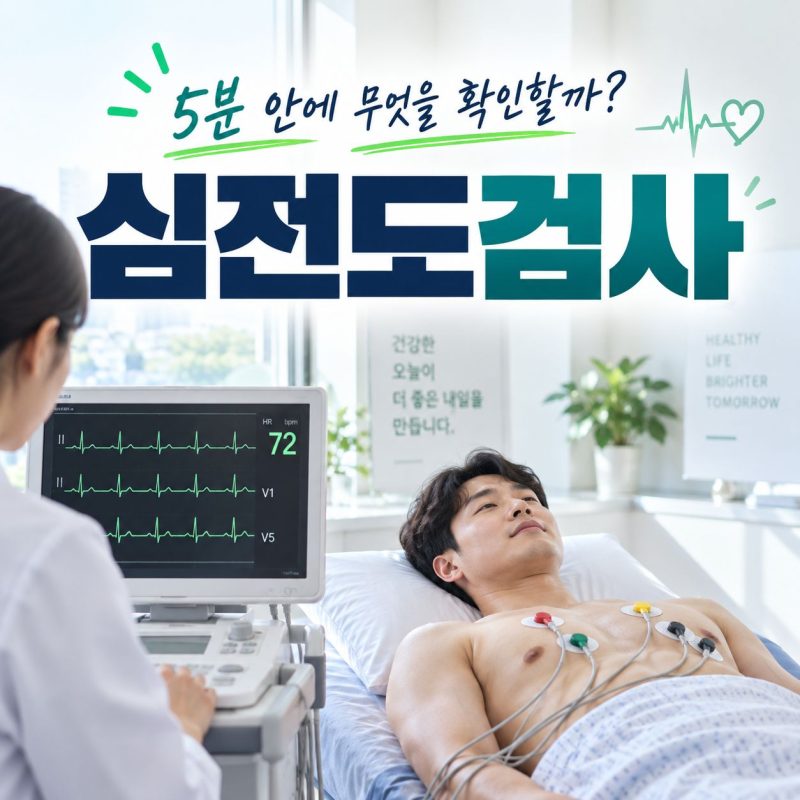 심전도검사, 5분 안에 무엇을 확인하고 이상 소견은 어떻게 볼까?