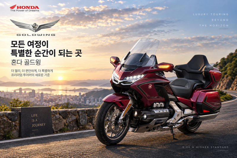 혼다 골드윙, 4,400만원짜리 오토바이는 무엇이 다를까? 디자인·가격·제원·기능 총정리