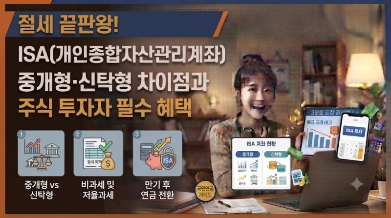 ISA 중개형 신탁형 차이점과 주식 투자자 필수 혜택, 절세 끝판왕