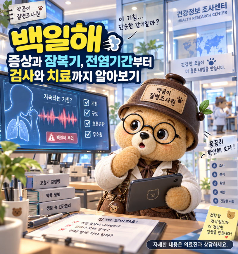 백일해 증상과 잠복기, 전염기간부터 검사와 치료까지 알아보기