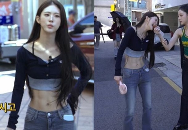 아이칠린 주니, 곱창 먹고 나서도 그대로였던 식스팩…허리보다 먼저 보인 복근