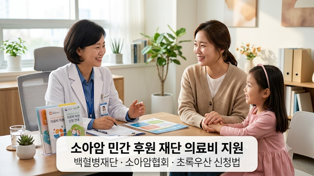 소아암 민간 후원 재단 의료비 지원 총정리｜백혈병재단·소아암협회·초록우산 신청법