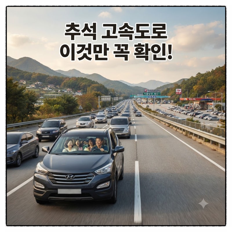 2026년 9월 24~27일, 추석 고속도로 통행료 면제·주유비 할인·버스전용차로 총정리