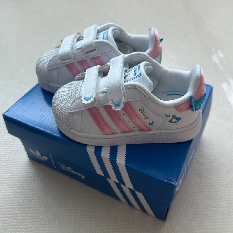아기 어린이집 운동화 추천 아디다스 슈퍼스타 디즈니 앨리스 핑크 120 사이즈 후기