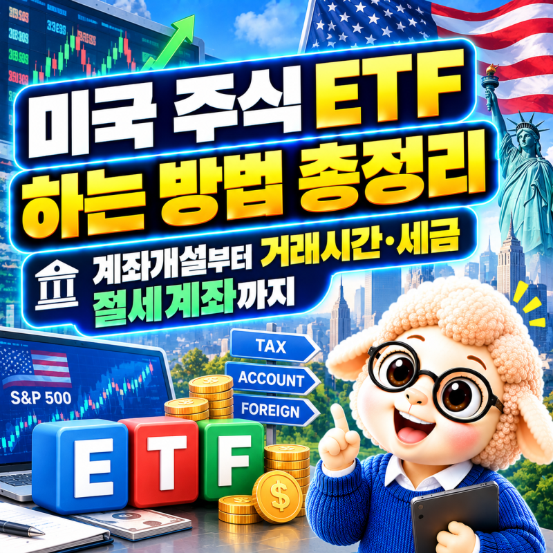 미국 주식 ETF 하는 방법 총정리 - 계좌개설부터 거래시간·세금·절세계좌까지