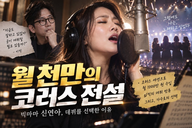 빅마마 신연아 코러스 시절 월 1000만 원 수입과 이적의 데뷔 만류 이유
