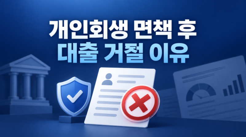 개인회생 면책 후 대출 거절 이유｜공공정보 삭제돼도 안 되는 경우