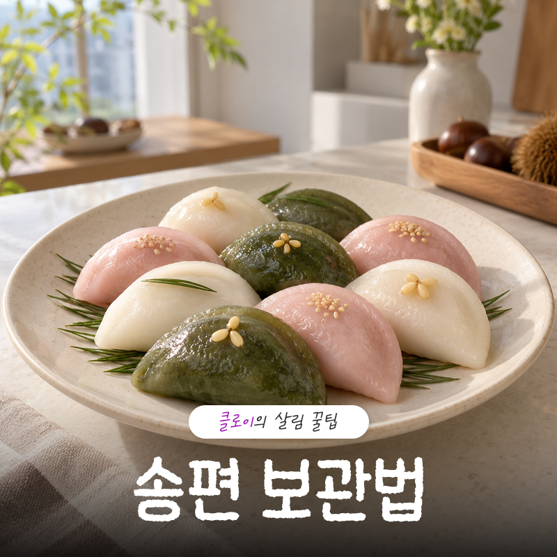 송편 보관법 굳지 않는 냉장 냉동 요령과 촉촉하게 데우는 방법