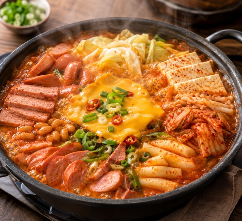 부대찌개 황금레시피｜사골육수로 깊은 맛 내는 법
