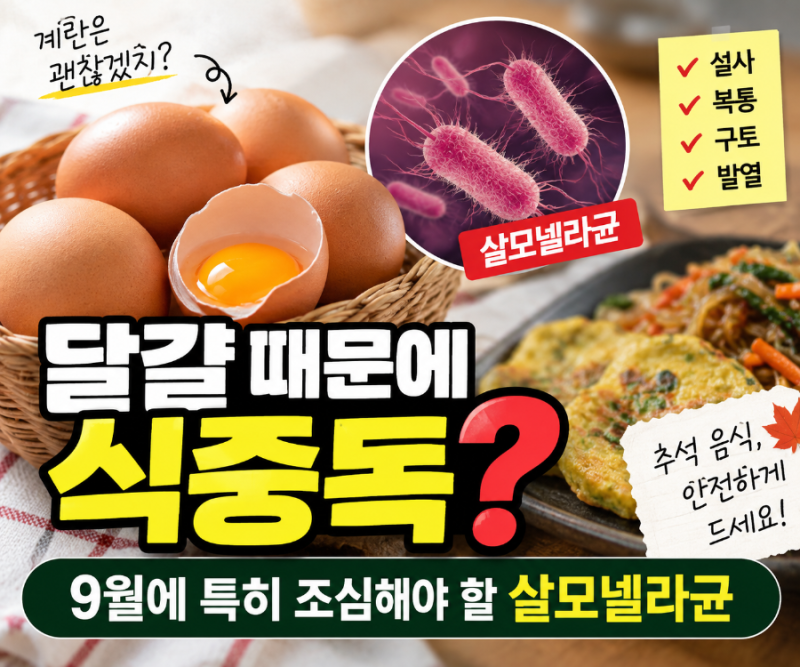 달걀 때문에 식중독? 9월에 특히 조심해야 할 살모넬라균