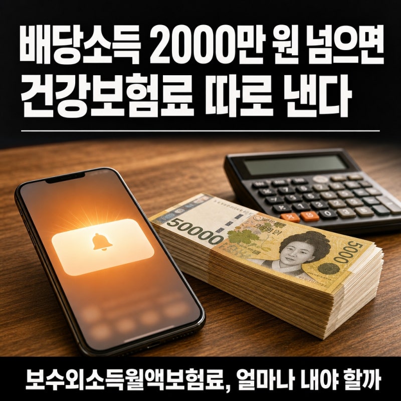 "이거 넘으면 건보료 따로 낸다는데" 보수 외소득월액기준 얼마길래