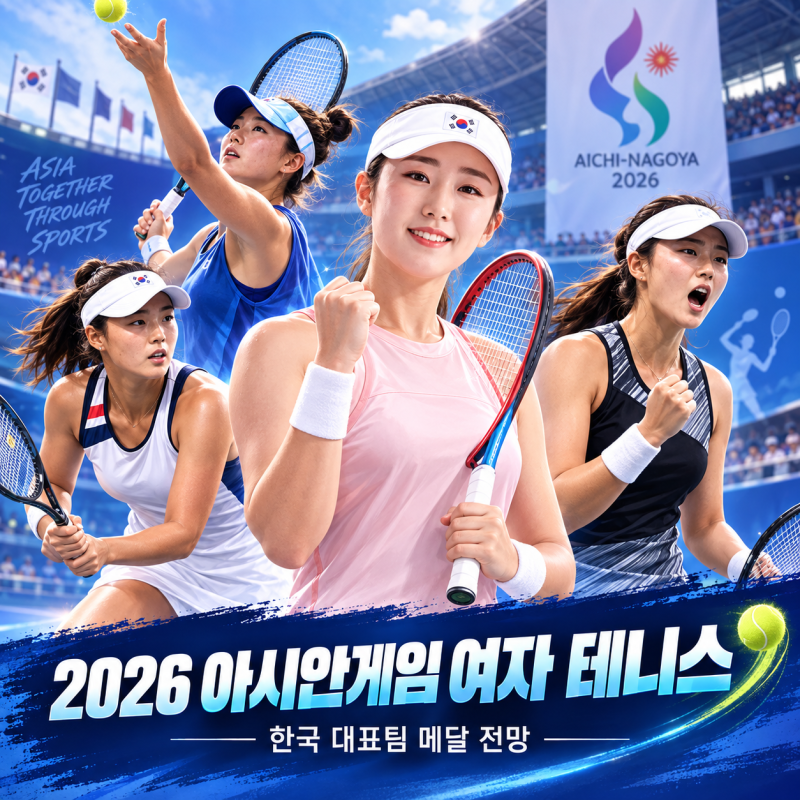 2026 아시안게임 여자 테니스 구연우·박소현 출격, 12년 만의 금메달 도전
