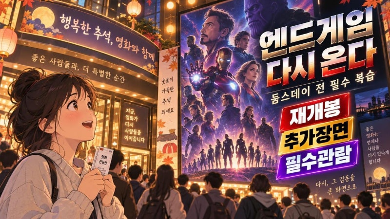 어벤져스 엔드게임 앙코르 재개봉 핵심 정리, 둠스데이 전에 꼭 봐야 할 이유
