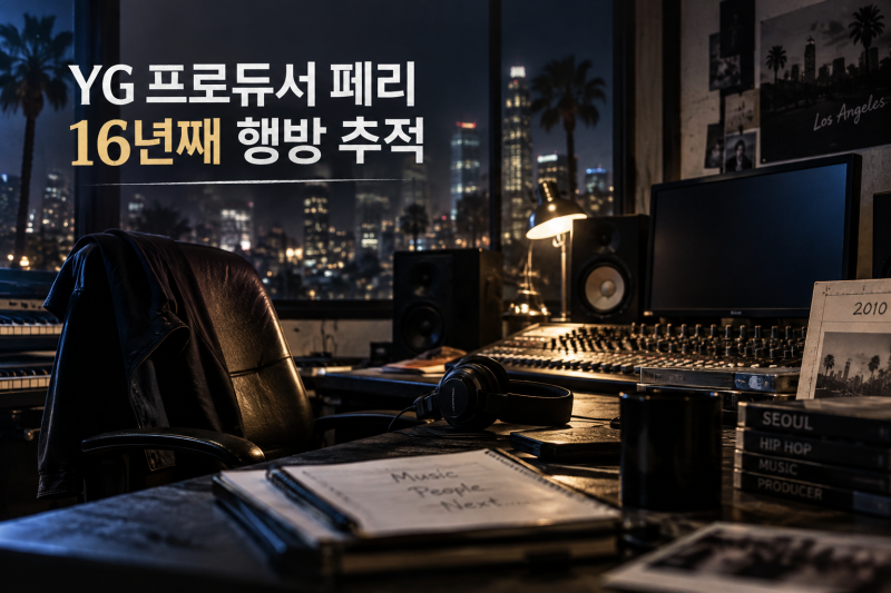 YG 프로듀서 페리 16년째 행방불명, 그알이 추적 나선 이유