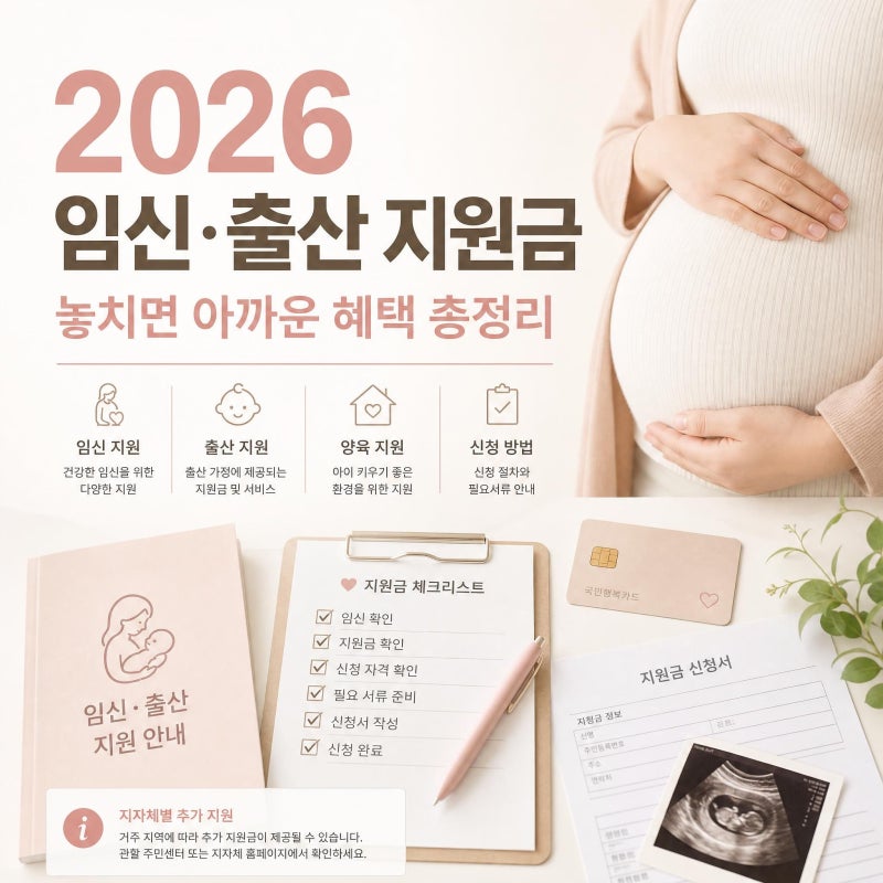2026 임신·출산 지원금 총정리｜임산부라면 꼭 확인해야 할 정부·경기광주 혜택