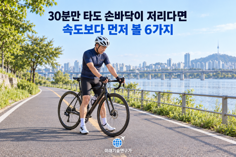 로드자전거 실전 1편｜30분만 타도 손바닥이 저리다면, 속도보다 먼저 볼 6가지