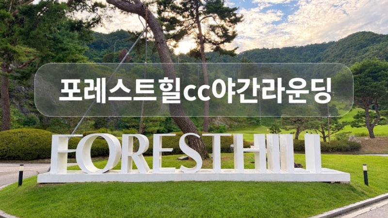 포천 [포레스트힐CC] 야간 라운딩 후기｜코스·그린피·난이도 솔직후기