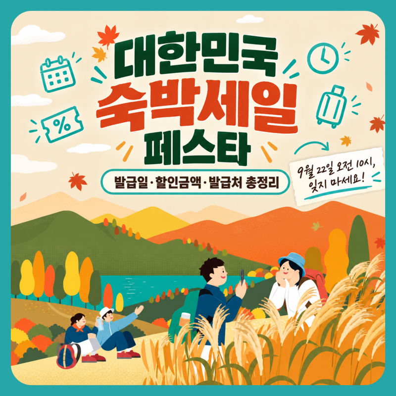 2026 추석 숙박쿠폰 8만장, 대한민국 숙박페스타 총정리