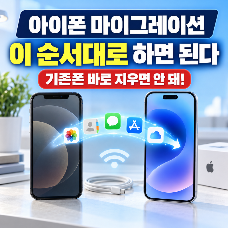아이폰 마이그레이션 방법｜카카오톡·은행앱까지