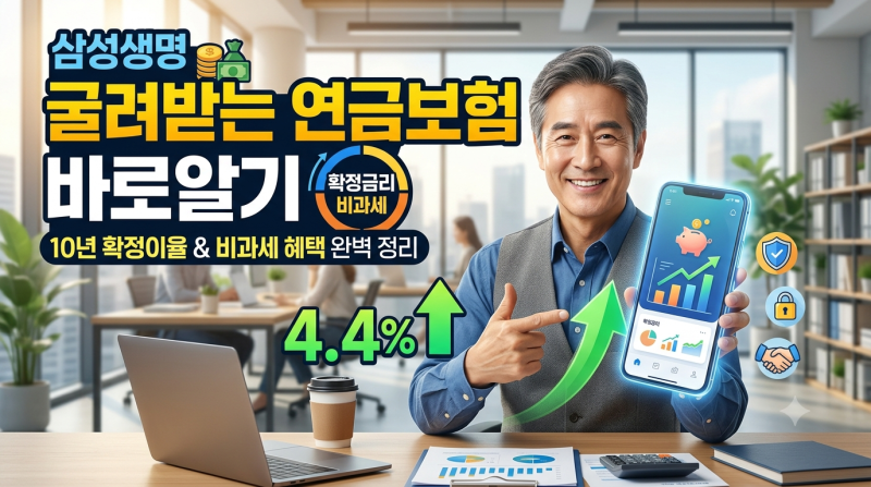 삼성생명 굴려받는 연금보험 바로알기: 10년 확정이율부터 비과세 혜택까지 완벽 정리