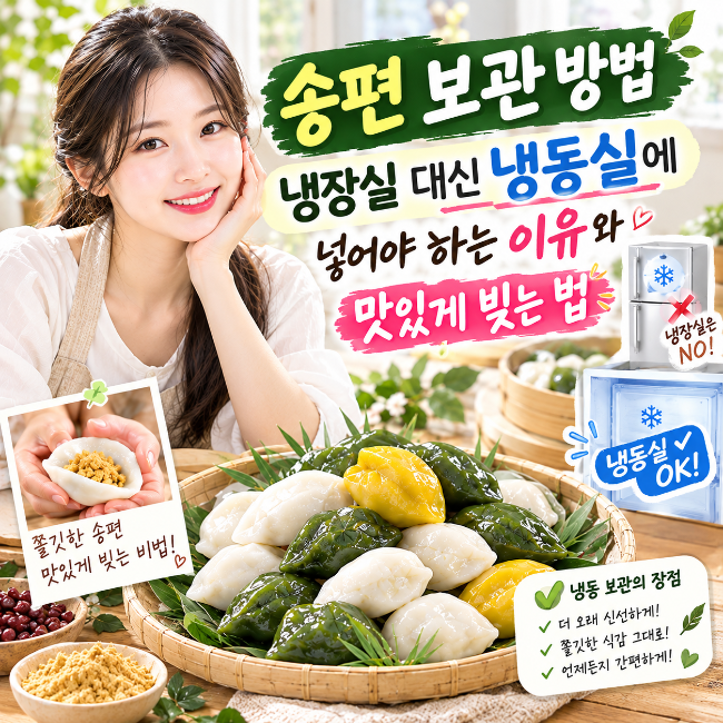 송편 보관 방법, 냉장고 대신 냉동실에 넣어야 하는 이유와 맛있게 빚는 법