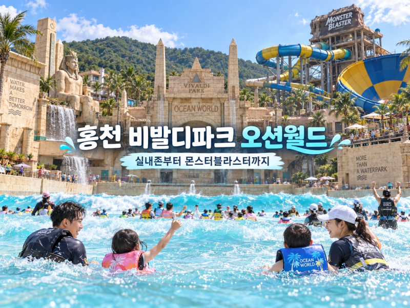 홍천 비발디파크 오션월드, 실내존부터 몬스터블라스터까지 즐기기