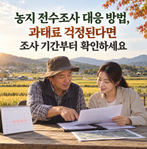 농지 전수조사 대응 방법, 과태료 걱정된다면 조사 기간부터 확인하세요