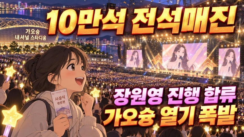 AAA 2026 10만석 10분 매진, 장원영·지창욱·성한빈·쯔위 MC 라인업 총정리