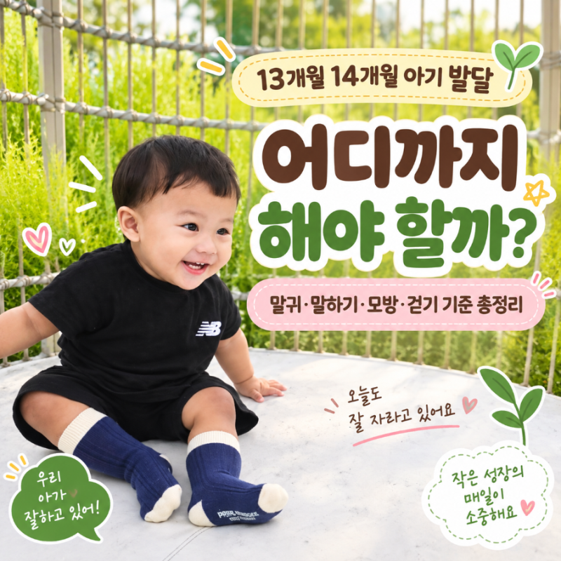13개월 14개월 아기 발달 어디까지 해야 할까?｜말귀·말하기·모방·걷기 기준 총정리