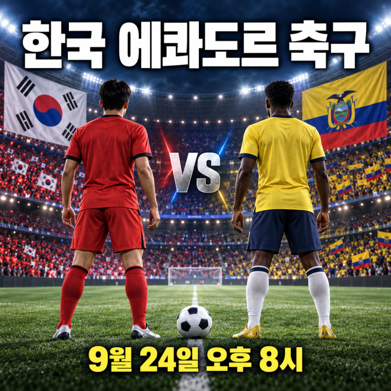 한국 에콰도르 축구 일정｜A매치 시간·중계·대표팀 명단 핵심