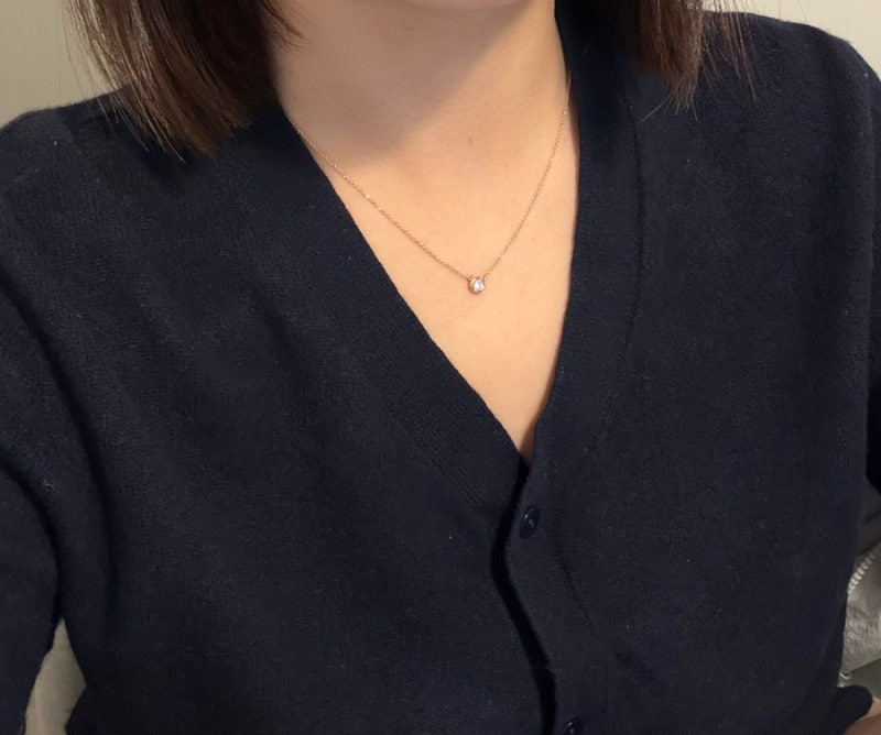 티파니 엘사퍼레티 다이아몬드 바이 더 야드 목걸이 착용 후기