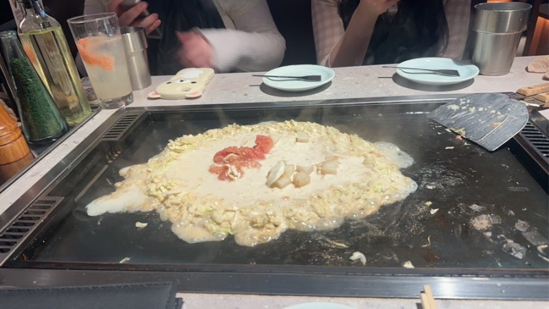 오사카에서 처음 먹어본 몬자야키! 난바 맛집 「월섬 몬자 くうや(쿠우야)」 후기