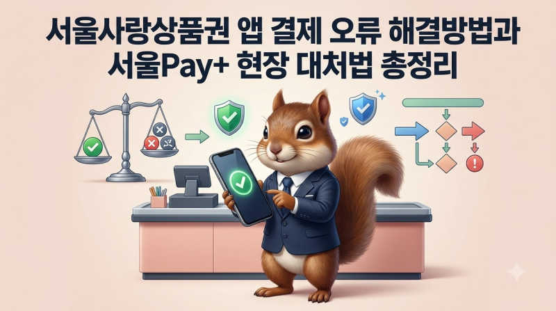 서울사랑상품권 앱 다운, 앱 결제 오류 해결방법과 서울Pay+ 현장 대처법 총정리