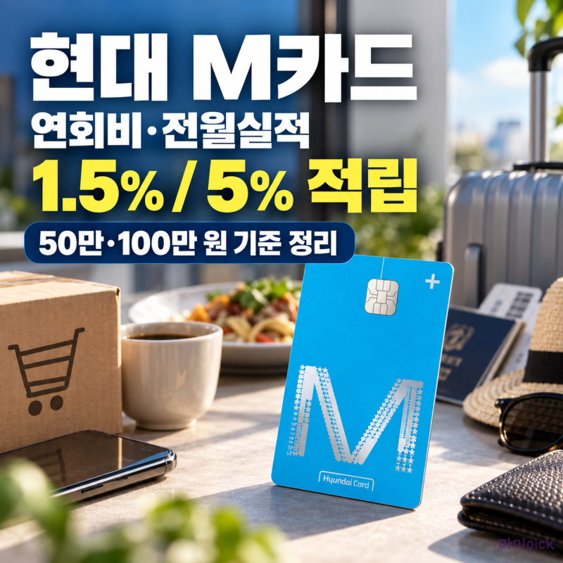현대 M카드 혜택 정리, 연회비·전월실적과 M포인트 적립 계산